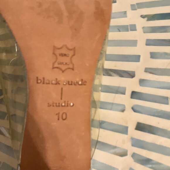 Black Suede Studio PVC Mule - Picture 10 of 10